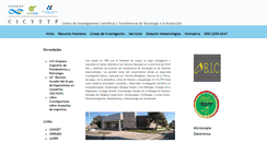 Desktop Screenshot of cicyttp.org.ar